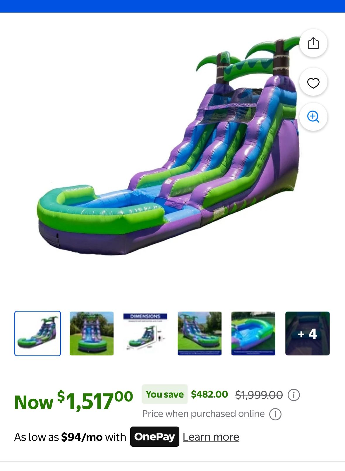 Water Slide For Kids (New)