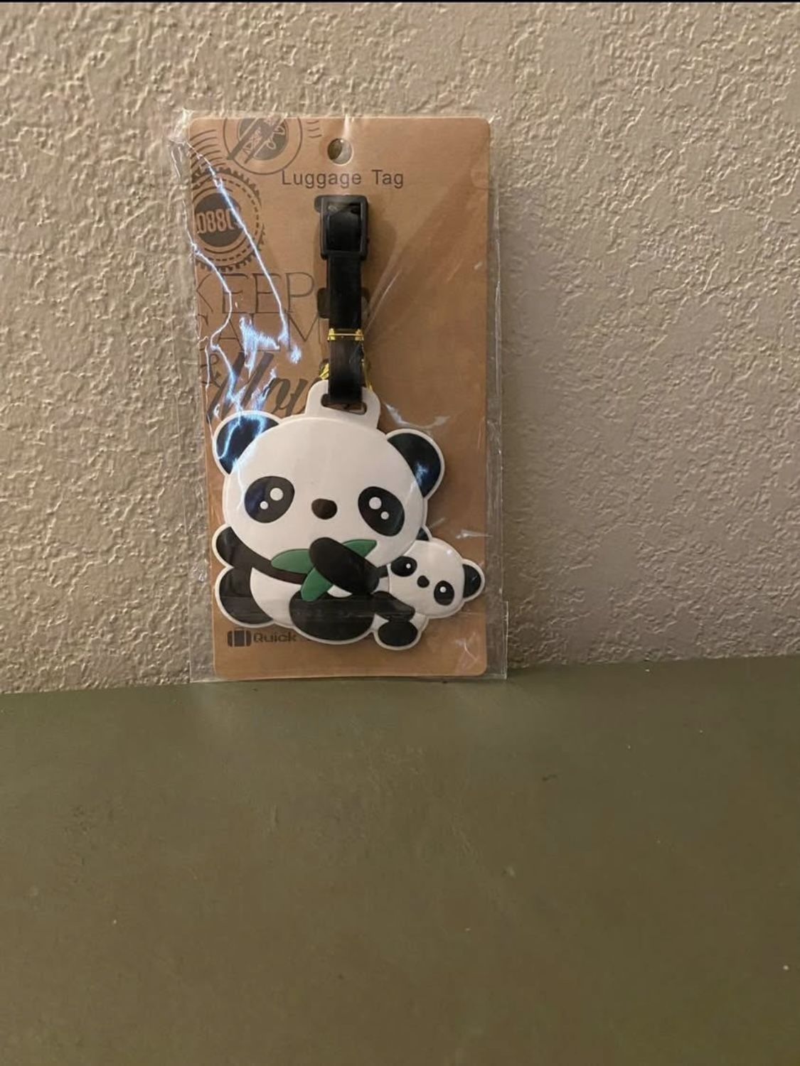 Panda Luggage Tag