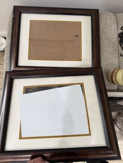 🖼️ Elegant Dark Wood Picture Frames Set (2) – 8x10 Opening | Classic & Timeless