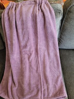 Purple Fleece Wrap