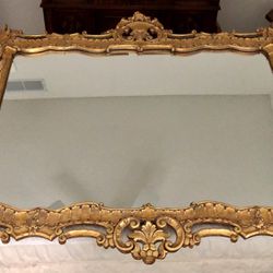 Antique Gold Framed Mirror