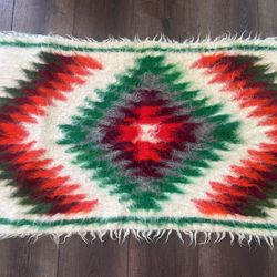 Vintage Ukrainian Handmade Wool Blanket/Throw