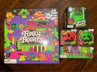Nee Doh Funky Frights Halloween Squishy Toy Bundle