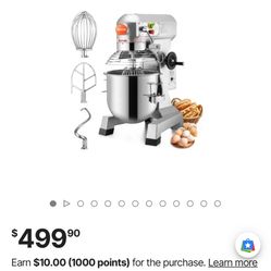 VEVOR Commercial Food Mixer 15Qt 600W 3 Speeds