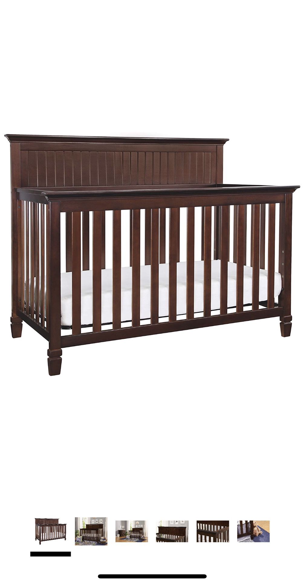 FREE: Baby crib- convertible toddler bed and dresser-free!