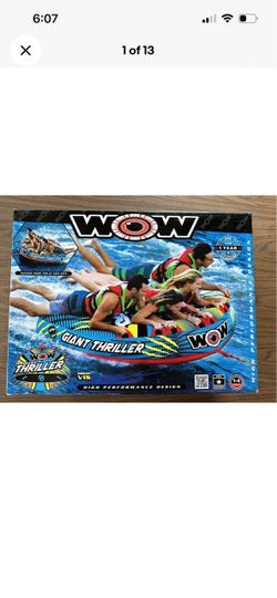 WOW Giant Thriller Tube Brand NEW in Sealed Box 1-4 Riders 680 Lbs Max Capacity