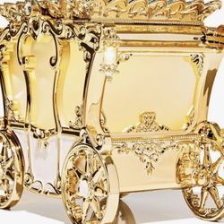 Bath & Body Works Disney Princess Gold Carriage Candle Holder LightUp Cinderella