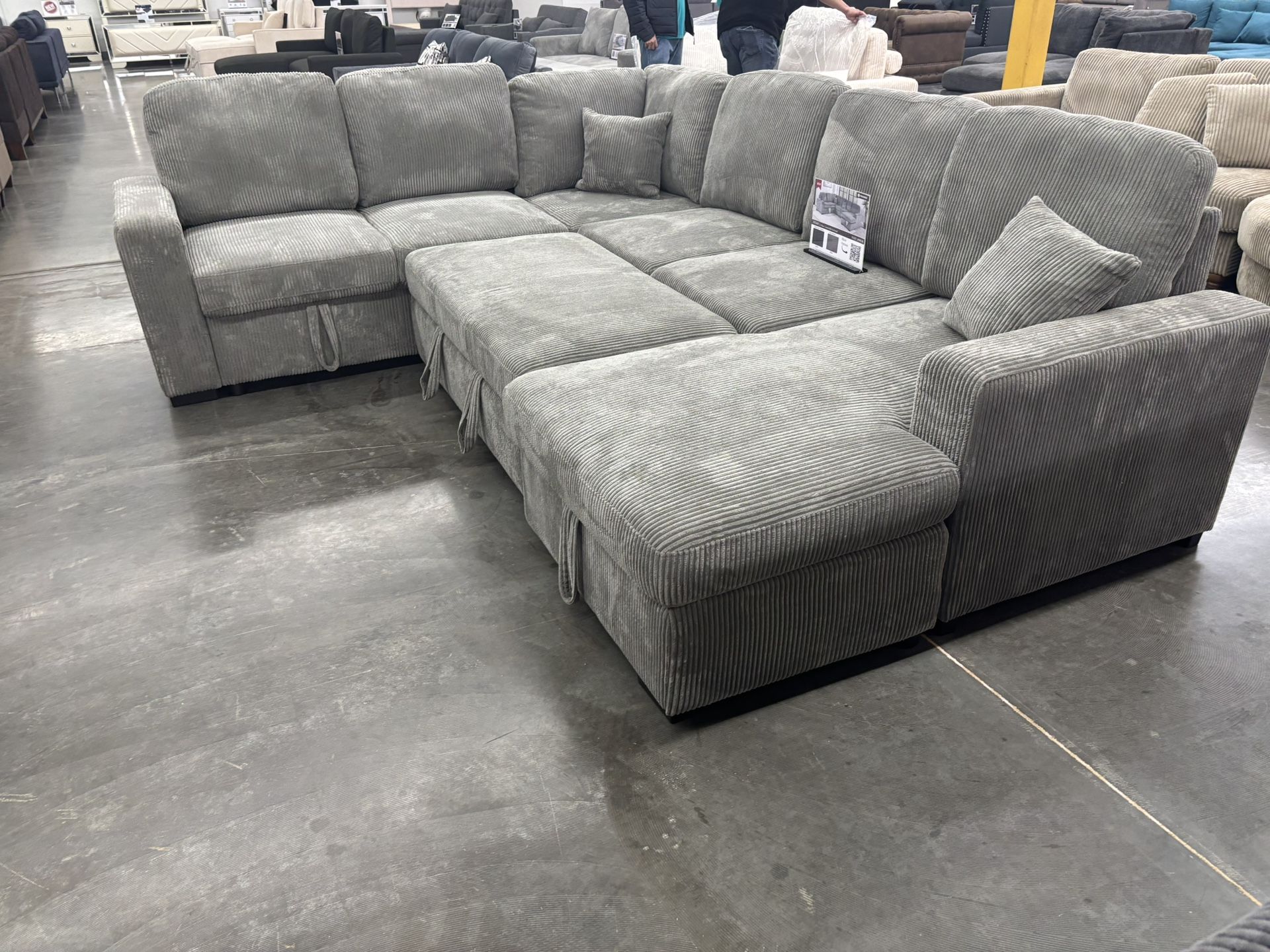 Sectional Convertible Sofa Set