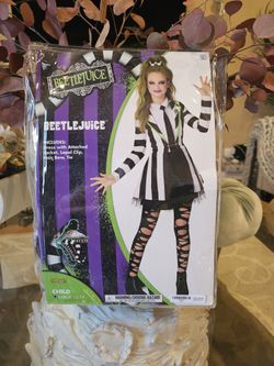 Girls Beetlejuice Halloween Costume