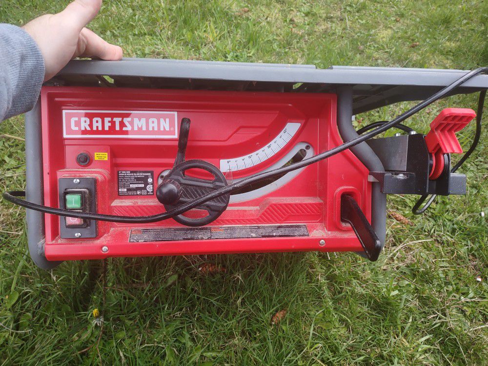 Craftsman Table Saw 10 Inch 15amp
