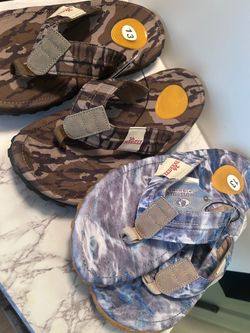 2 Mossy oak men’s size 13 slippers slides flip flops brand new with tags camo