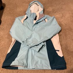 The North Face Rain Jacket Windbreaker Size Xl Girls Zipper Outdoor