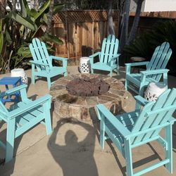 5 Polywood Adirondack Chairs