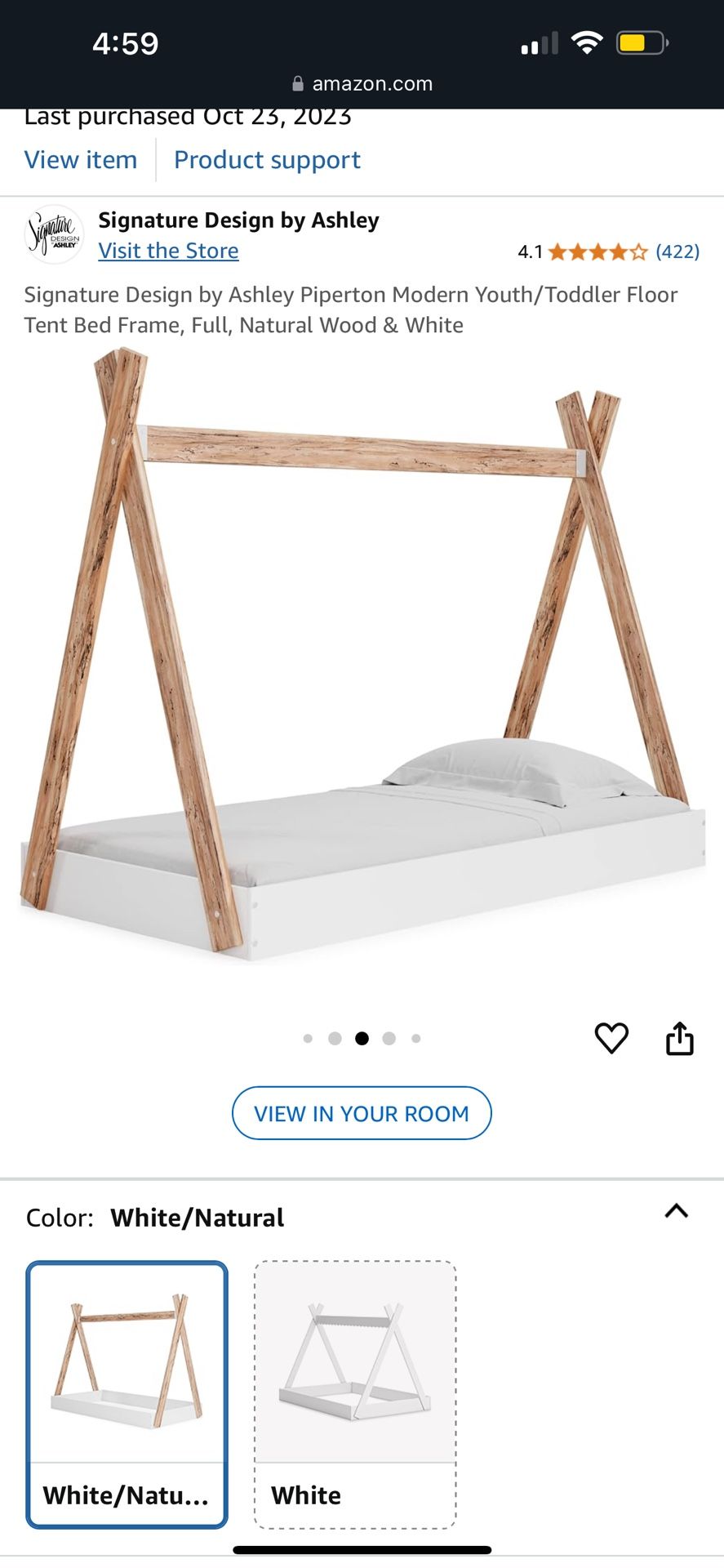 Toddler Tent Frame / Tent bed