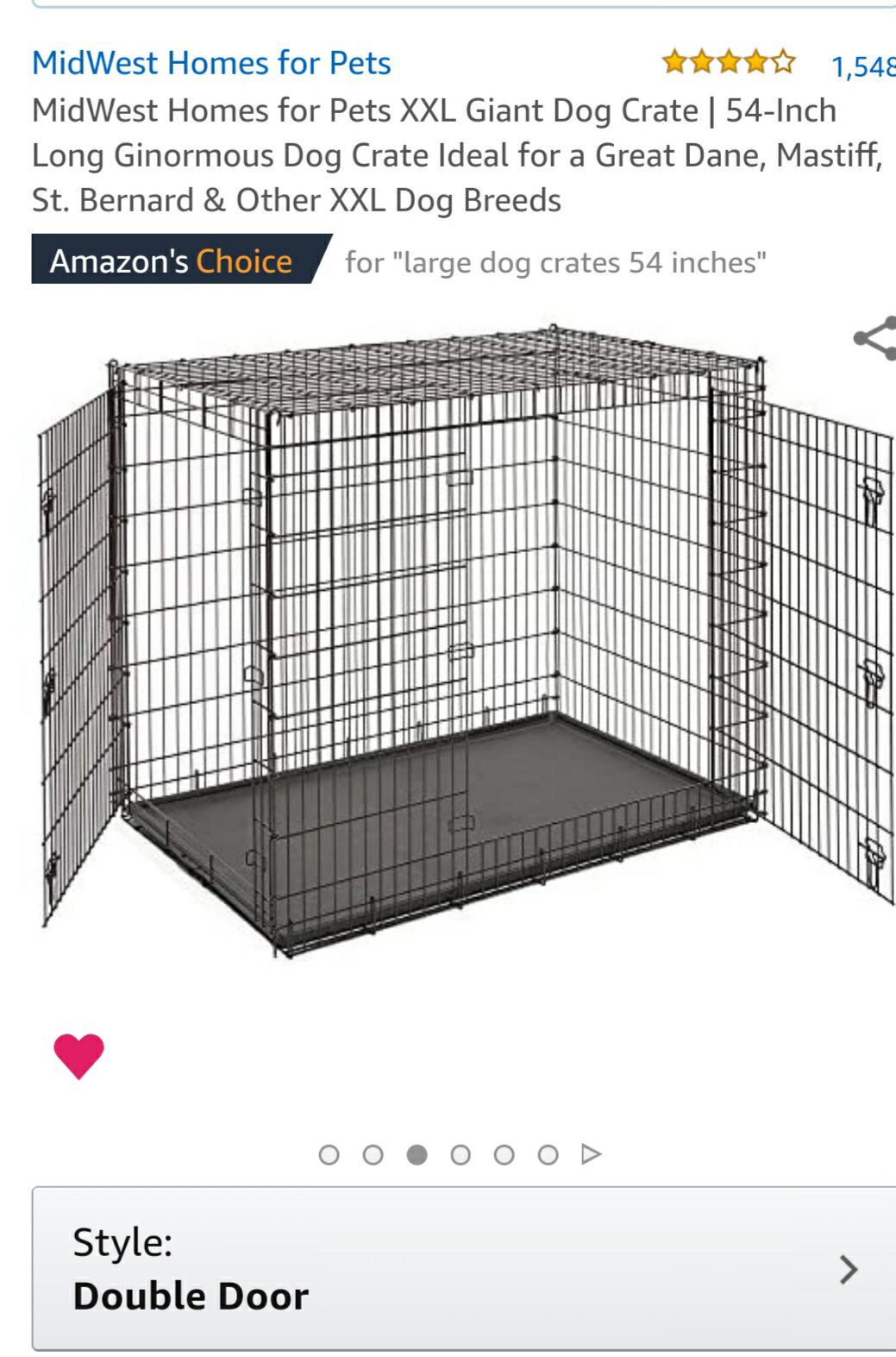 Double sided Iron gate, Large dog crate. Never used