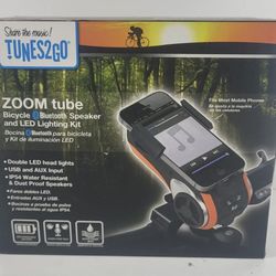 Bluetooth Speaker LED Headlight Phone Holder 