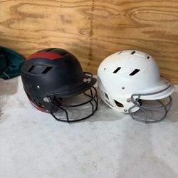 Schutt Baseball Softball Batting Helmet with Face Guard about a size Youth 7 $20 each  PICK UP AT DEER PARK, TX 77536