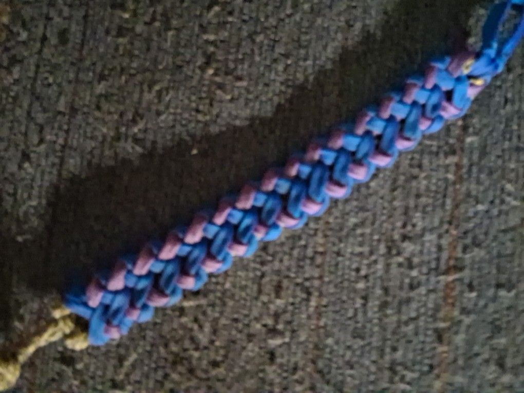 Paracord bracelets.