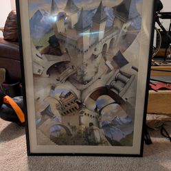 Framed Castle Of Illusion Print By Irvin Peacock.  