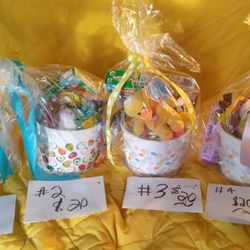 Easter Baskets Gifts!! For Kids Or Adults !Lots Of Good Stuff !