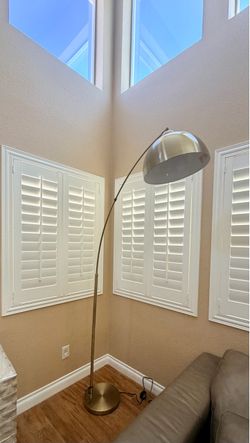 Gold Tall Standing Floor Lamp