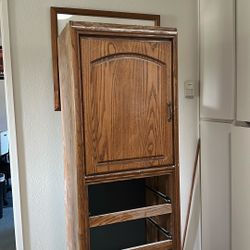 Free Cabinet That Swivels With Drawers And A Mirror