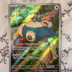SEALED Pokemon Snorlax SVP051 Pokemon 151 SV Black Star Promo N English TCG #51