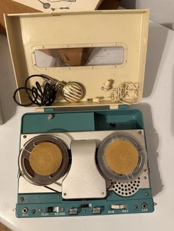 Vintage Sun Ace BOT-450 4 Transistor Reel to Reel Tape Recorder Japan w/ Box
