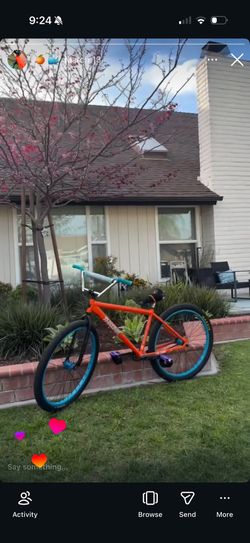 Orange Palm Throne 29er Fixie