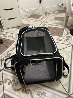 Pet travel carrier with trolley