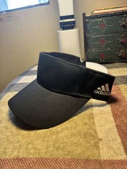 New Adidas Black Adjustable Visor Hat One Size