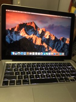 13 inches MacBook Pro i5 processor 8 GB memory ram 250GB hardrive 2012