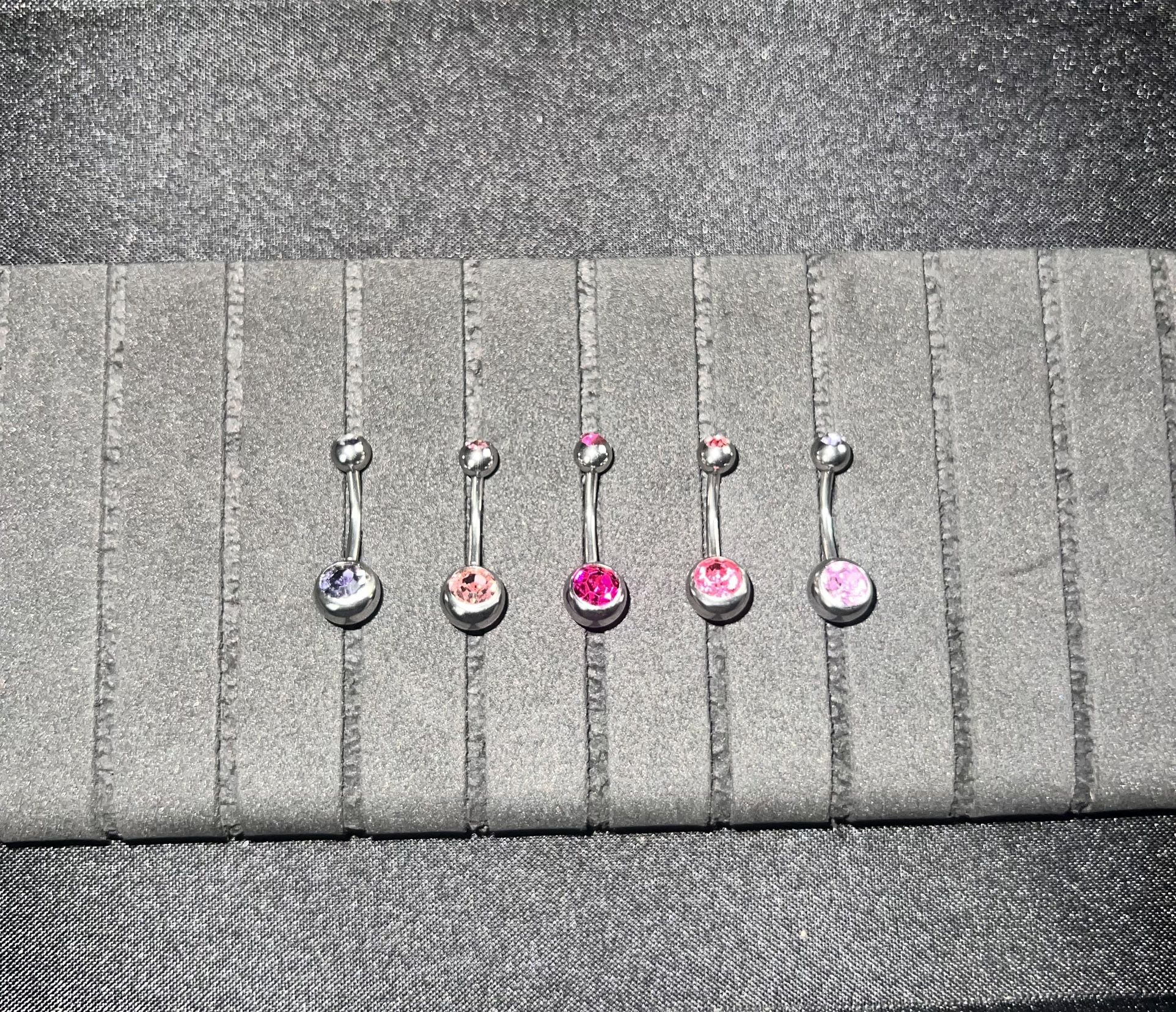Colorful Bellyrings 5pcs Set