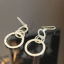 Silver Pendant Earrings 