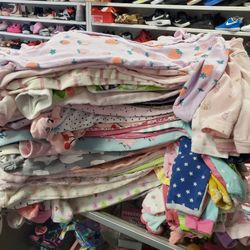 Baby Girl Footed Pjs 