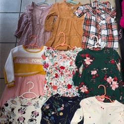 Toddler Girl Clothes Size 3t Longsleeve Dresses 