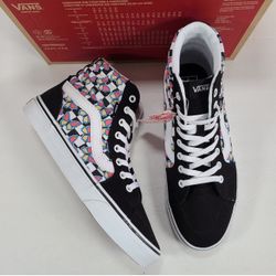 Vans Filmore Hi Butterfly Checkerboard Multi Sneakers Women Size 10