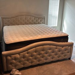 King Size Mattress With Bed Box.