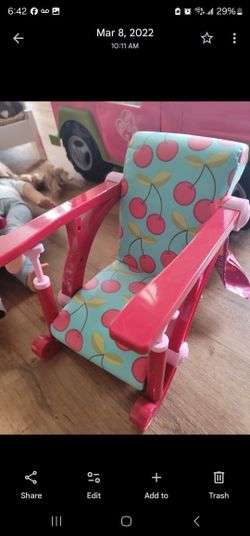 AMERICAN Girl HIGHCHAIR  CLIPS TO TABLE