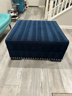 Brand New Navy Blue Ottoman