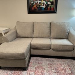 ashley sofa w/ reversible chaise