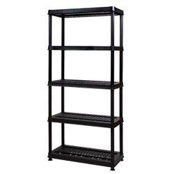 Greenmade 5 Tier Utility Rack - Black $29.99