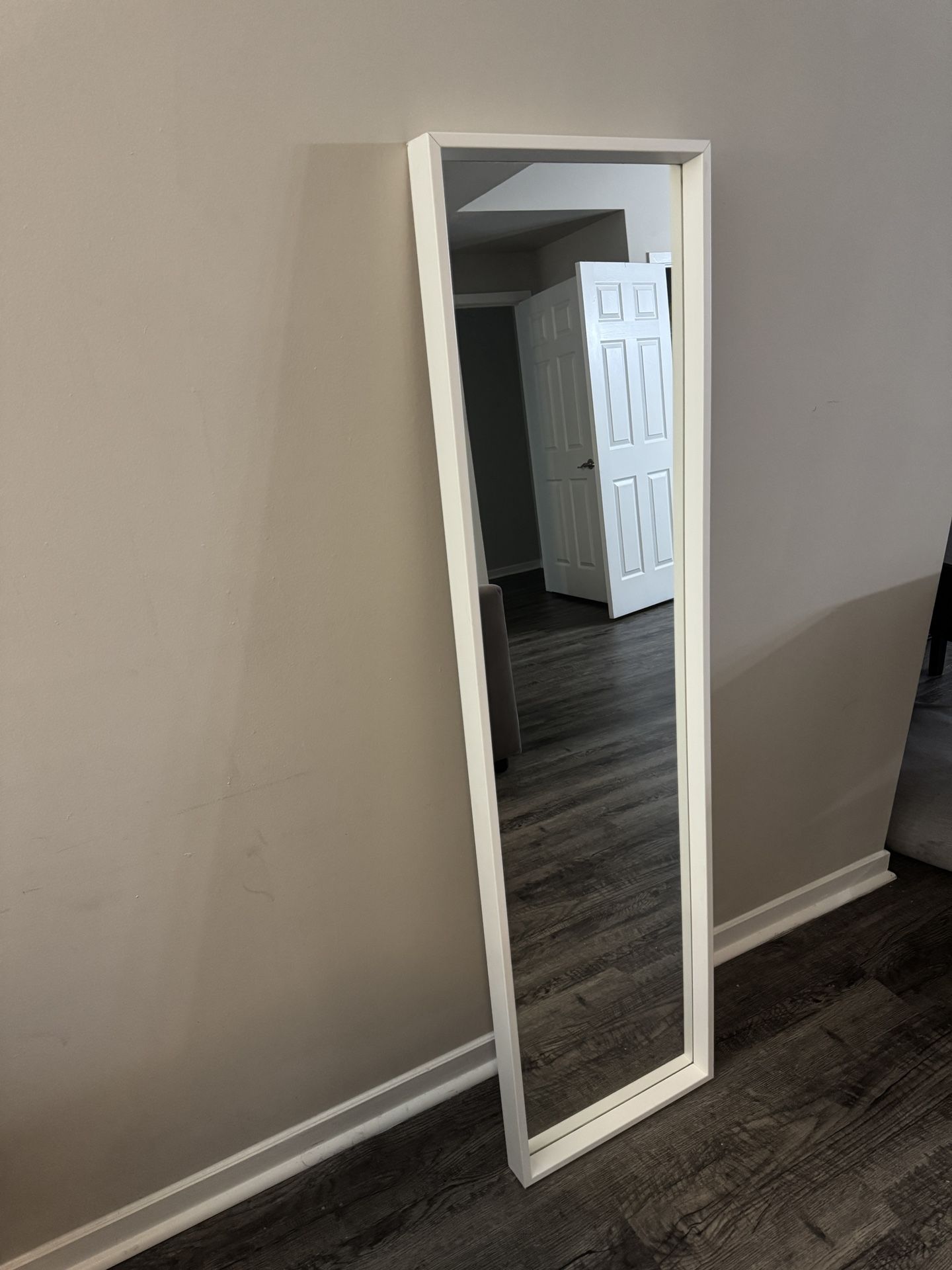 Full Length White Mirror