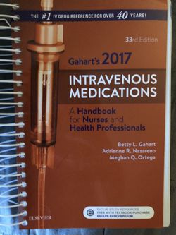 Gahart’s IV meds 2017