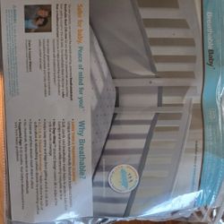 Breathable Baby mesh crib liner