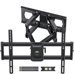 Motion TV Wall Mount for Most 37"-84" Flat Screen TV, Swivel or Tilt TV Wall Bracket with Dual Articulating Arms, for 12"-16" Wood Studs, Max VESA 600