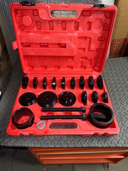 24pc Front Wheel Drive Bearing Removal Adapter Puller Pulley Tool Kit
