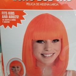 Long Bob Wig/ Peluca Naranja