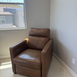 Leather Power Recliner 