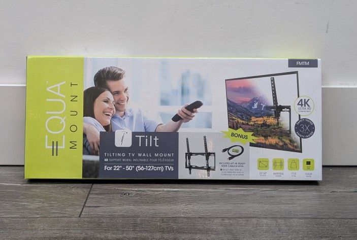 EquaMount Tilting TV Wall Mount designed for 22" to 50" (56-127cm) TVs